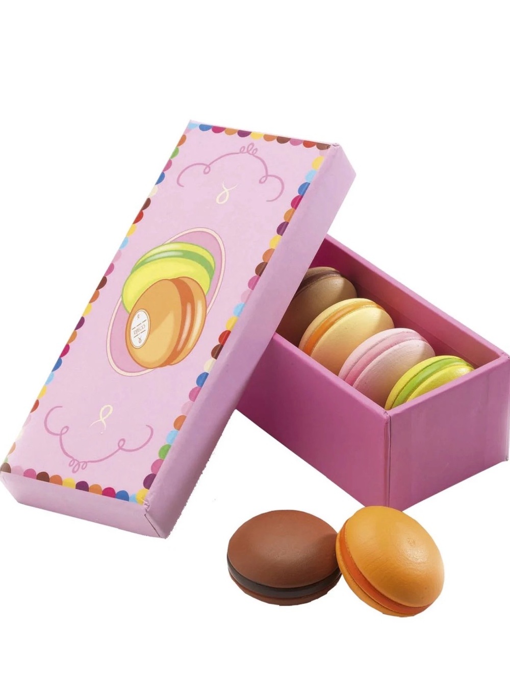 Wood macaron play set
